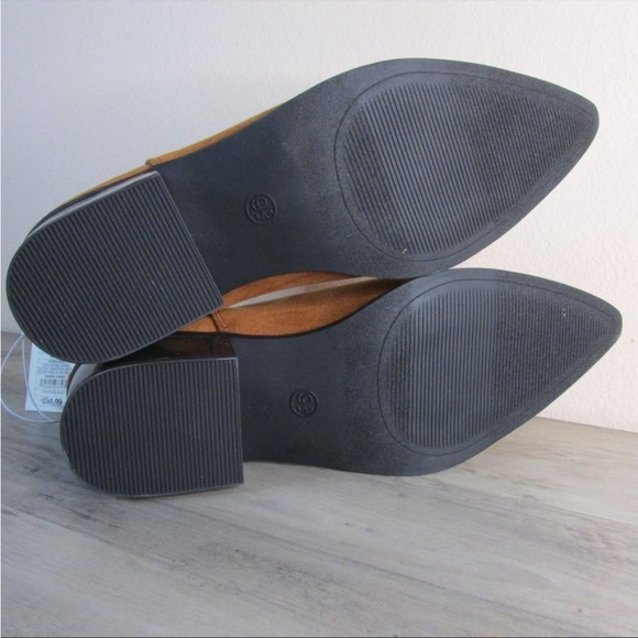 A New Day Women's 9.5 Gwen Low Shaft Heeled Boots - Cognac - Picture 5 of 5